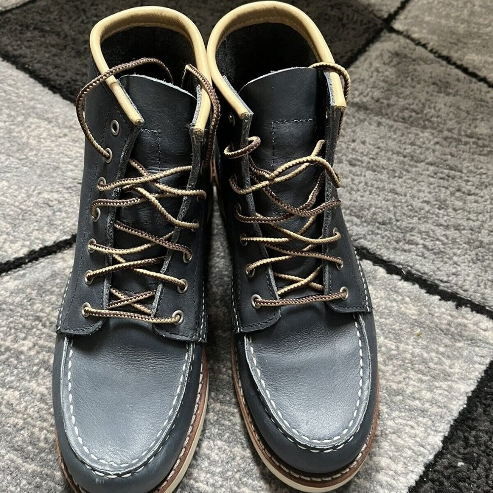 Womens Red Wing 6" Heritage Classic Moc Toe Boot Soft Toe Indigo Legacy 5.5 B  G